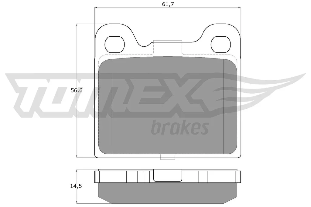 TX 15-06 TOMEX Brakes Комплект тормозных колодок, дисковый тормоз (фото 1)