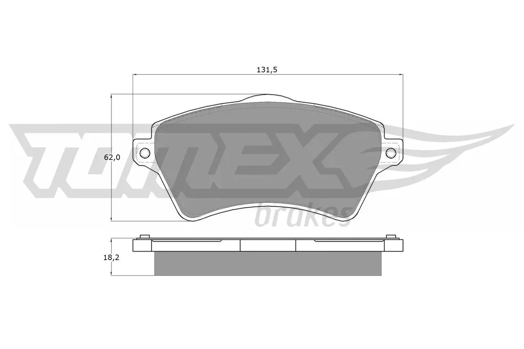 TX 15-39 TOMEX Brakes Комплект тормозных колодок, дисковый тормоз (фото 1)