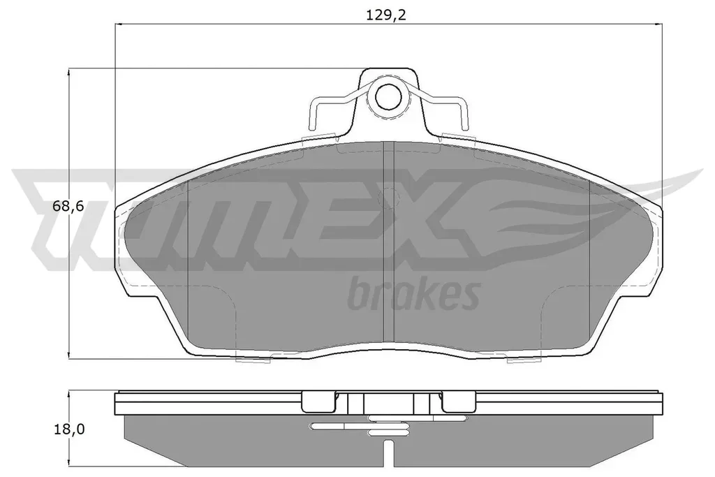 TX 15-40 TOMEX Brakes Комплект тормозных колодок, дисковый тормоз (фото 1)