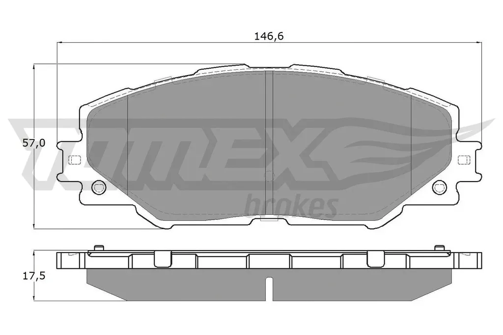 TX 15-41 TOMEX Brakes Комплект тормозных колодок, дисковый тормоз (фото 1)