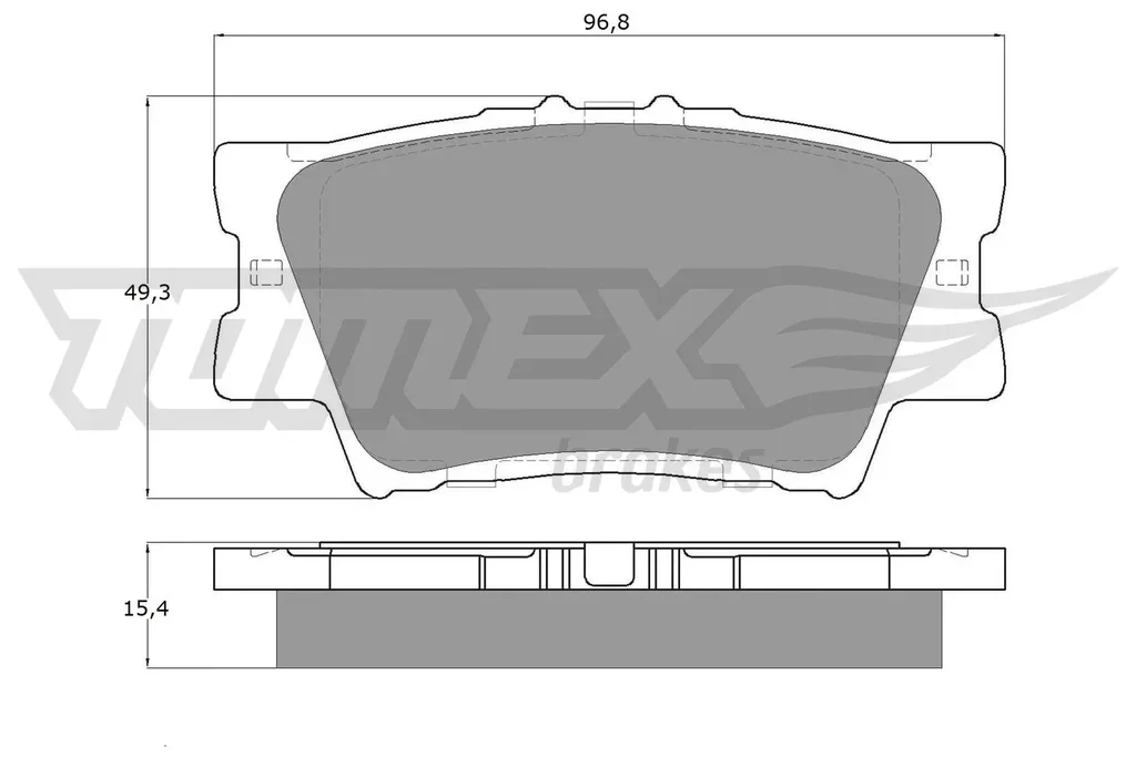 TX 15-73 TOMEX Brakes Комплект тормозных колодок, дисковый тормоз (фото 1)