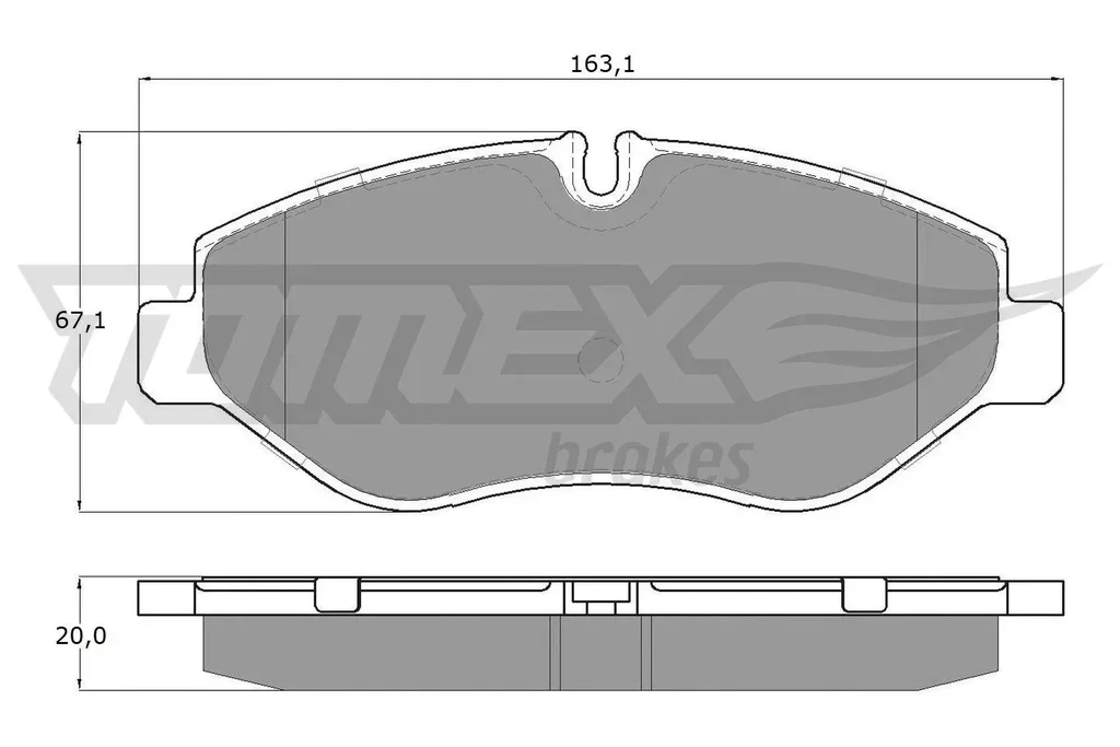 TX 15-86 TOMEX Brakes Комплект тормозных колодок, дисковый тормоз (фото 1)