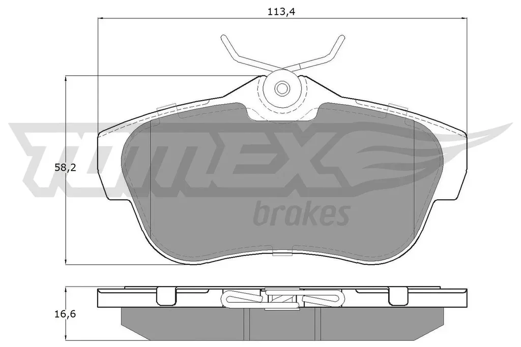 TX 15-94 TOMEX Brakes Комплект тормозных колодок, дисковый тормоз (фото 1)