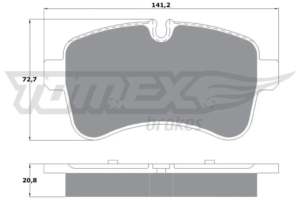 TX 16-00 TOMEX Brakes Комплект тормозных колодок, дисковый тормоз (фото 1)