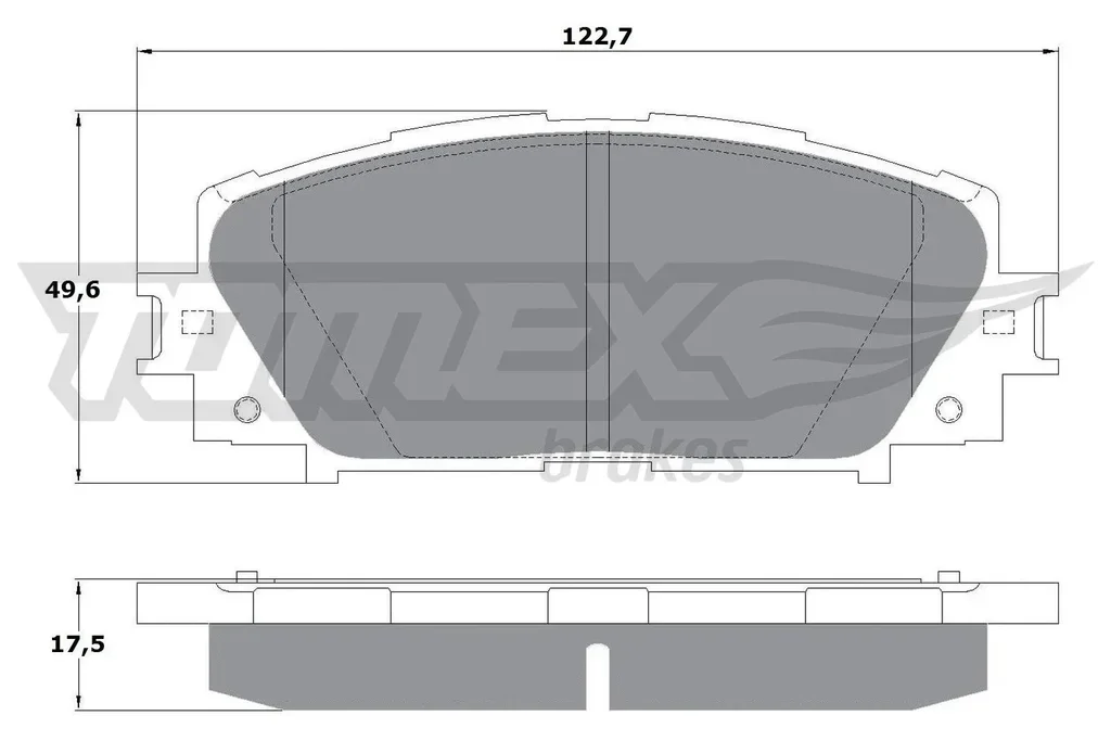 TX 16-09 TOMEX Brakes Комплект тормозных колодок, дисковый тормоз (фото 1)