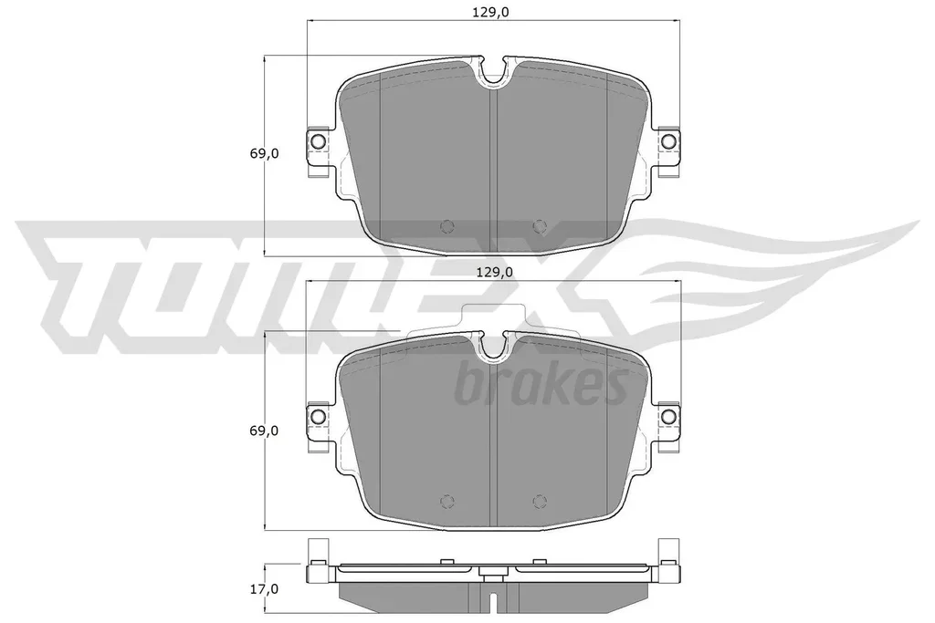 TX 16-13 TOMEX Brakes Комплект тормозных колодок, дисковый тормоз (фото 1)