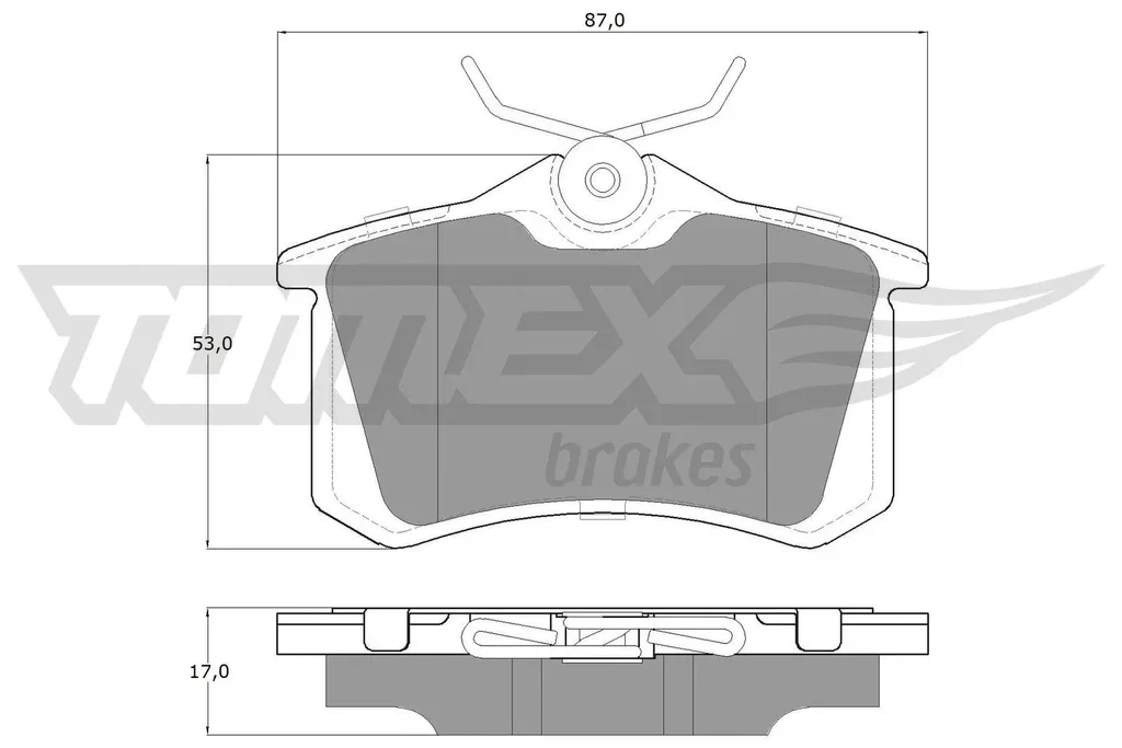 TX 16-24 TOMEX Brakes Комплект тормозных колодок, дисковый тормоз (фото 1)