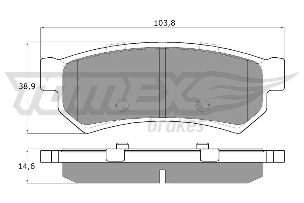 TX 16-77 TOMEX Brakes Комплект тормозных колодок, дисковый тормоз (фото 1)