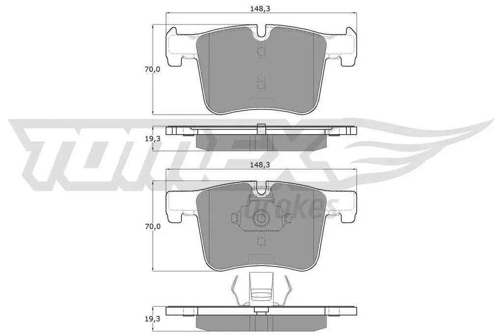 TX 16-85 TOMEX Brakes Комплект тормозных колодок, дисковый тормоз (фото 1)