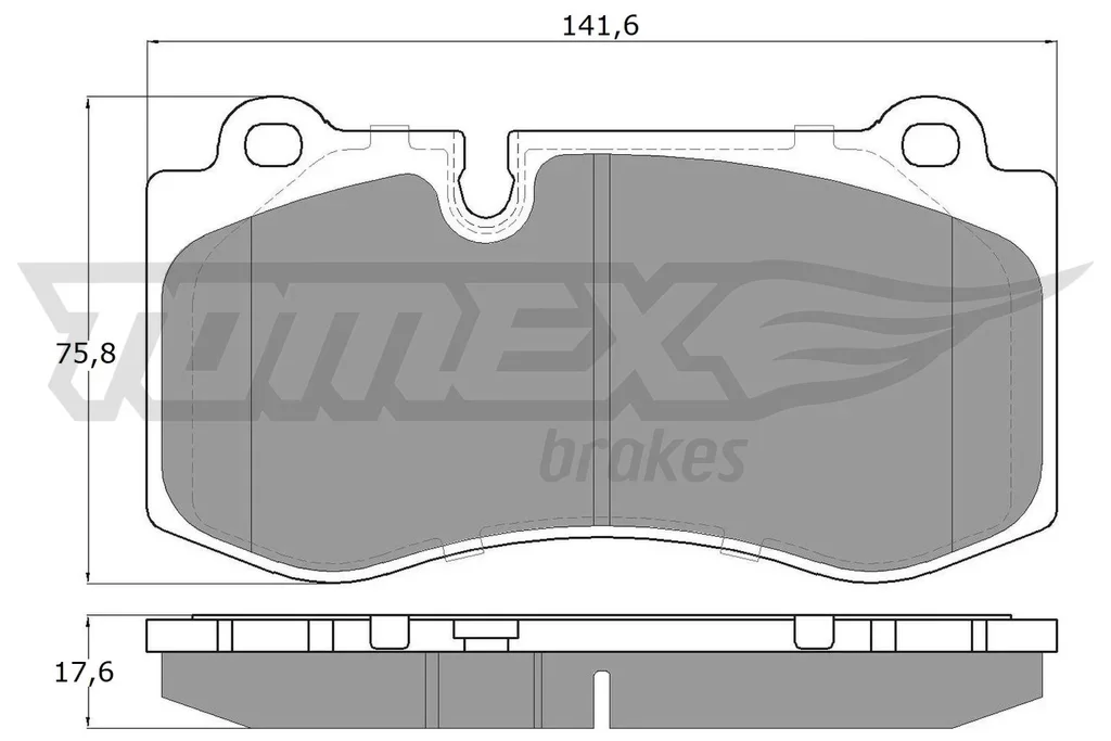 TX 16-87 TOMEX Brakes Комплект тормозных колодок, дисковый тормоз (фото 1)