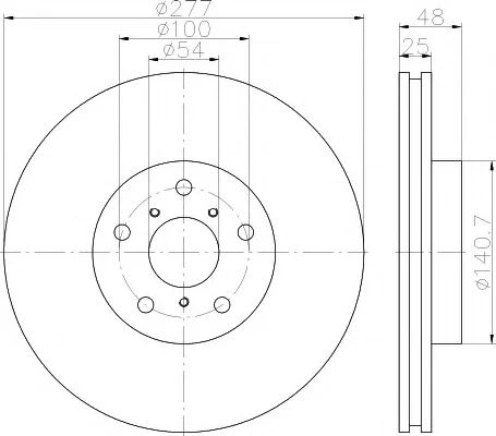 8DD 355 118-461 BEHR/HELLA/PAGID Тормозной диск (фото 1)