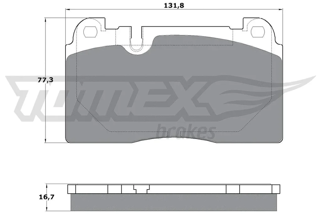 TX 17-06 TOMEX Brakes Комплект тормозных колодок, дисковый тормоз (фото 1)
