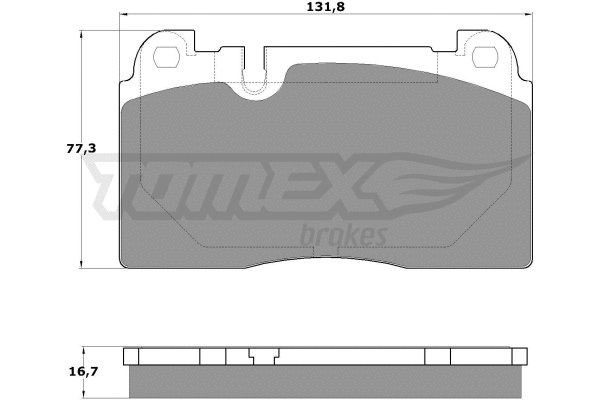 TX 17-06 TOMEX Brakes Комплект тормозных колодок, дисковый тормоз (фото 2)