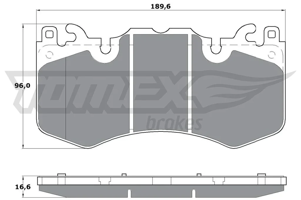 TX 17-07 TOMEX Brakes Комплект тормозных колодок, дисковый тормоз (фото 1)