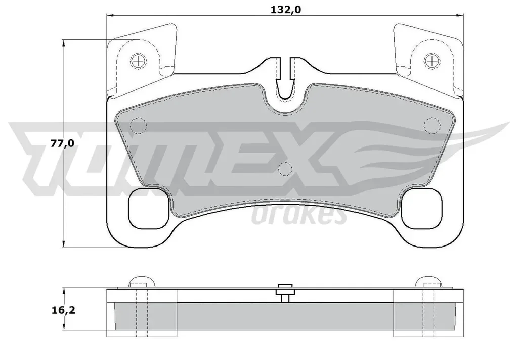 TX 17-15 TOMEX Brakes Комплект тормозных колодок, дисковый тормоз (фото 1)