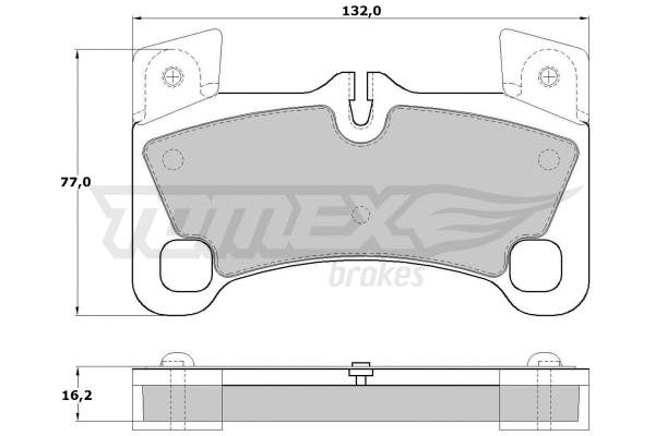 TX 17-15 TOMEX Brakes Комплект тормозных колодок, дисковый тормоз (фото 2)