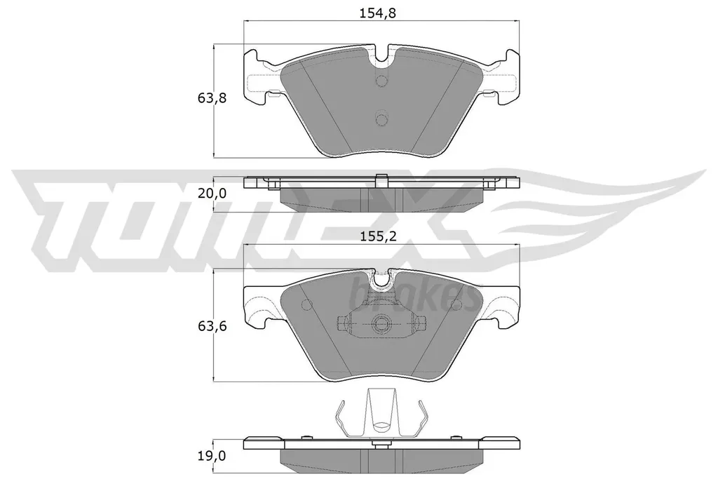 TX 17-33 TOMEX Brakes Комплект тормозных колодок, дисковый тормоз (фото 1)