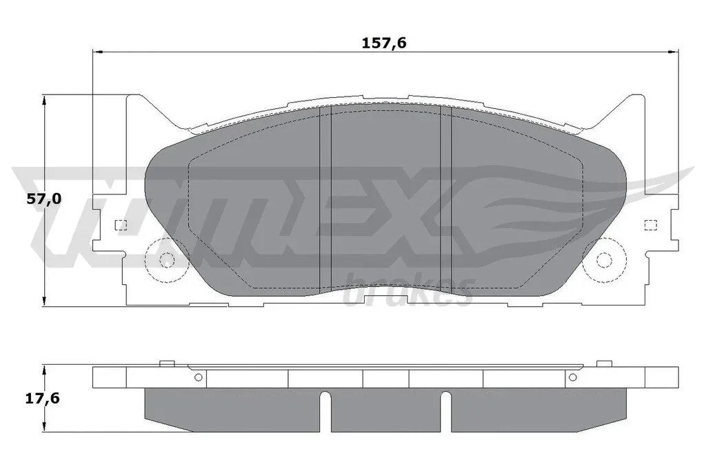 TX 17-59 TOMEX Brakes Комплект тормозных колодок, дисковый тормоз (фото 1)