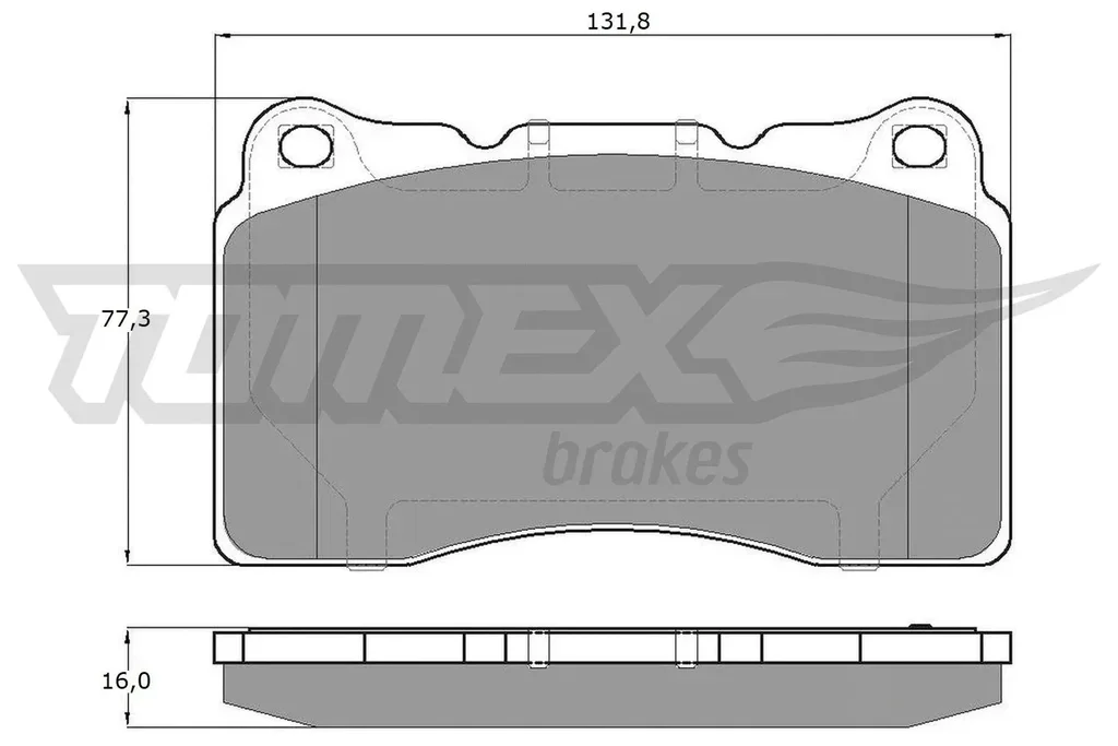 TX 17-961 TOMEX Brakes Комплект тормозных колодок, дисковый тормоз (фото 1)
