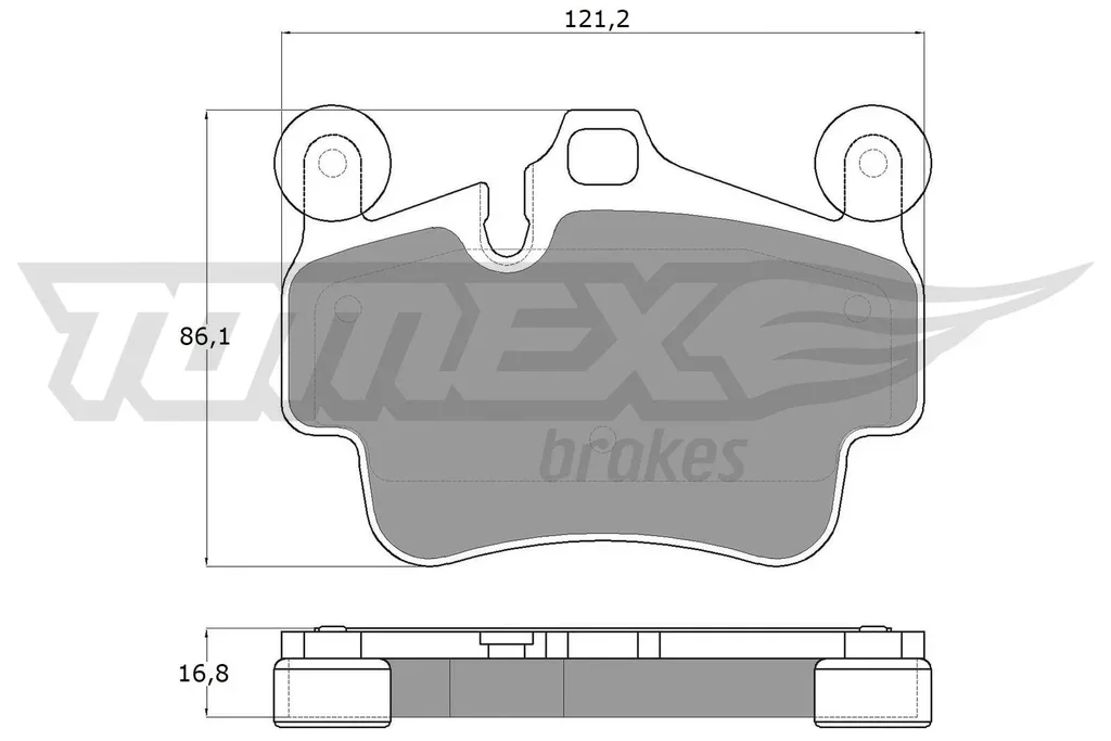 TX 18-00 TOMEX Brakes Комплект тормозных колодок, дисковый тормоз (фото 1)