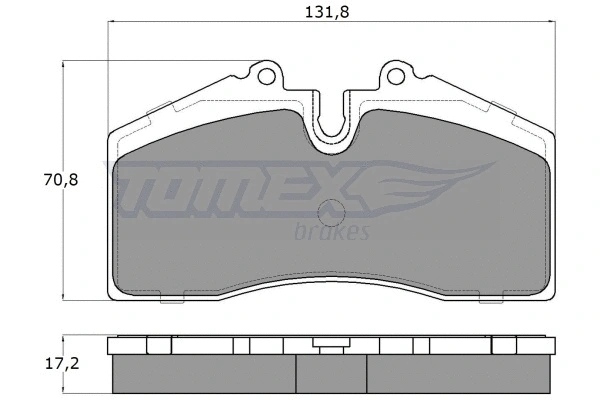 TX 18-01 TOMEX Brakes Комплект тормозных колодок, дисковый тормоз (фото 1)