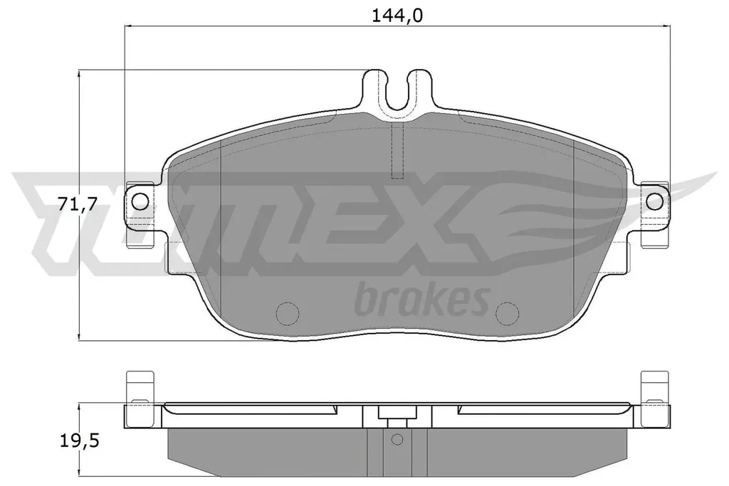 TX 18-06 TOMEX Brakes Комплект тормозных колодок, дисковый тормоз (фото 1)