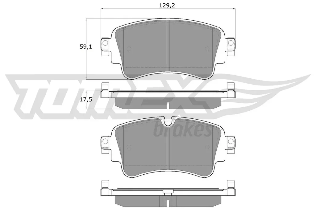 TX 18-23 TOMEX Brakes Комплект тормозных колодок, дисковый тормоз (фото 1)