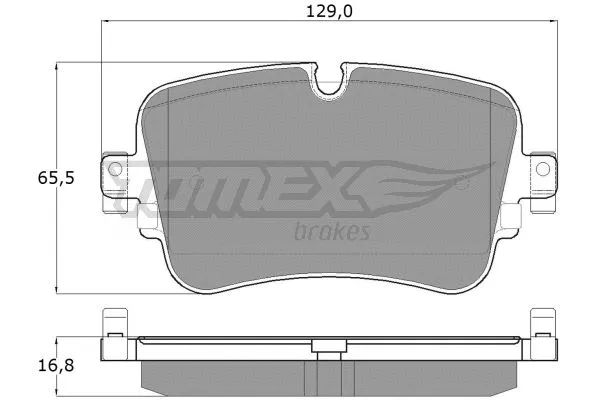 TX 18-24 TOMEX Brakes Комплект тормозных колодок, дисковый тормоз (фото 2)