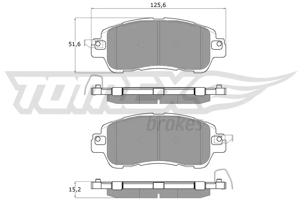 TX 18-26 TOMEX Brakes Комплект тормозных колодок, дисковый тормоз (фото 1)