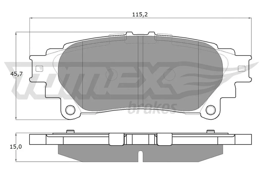 TX 18-40 TOMEX Brakes Комплект тормозных колодок, дисковый тормоз (фото 1)