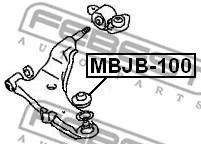 MBJB-100 FEBEST ремонтный комплект, несущие / направляющие шарниры (фото 2)
