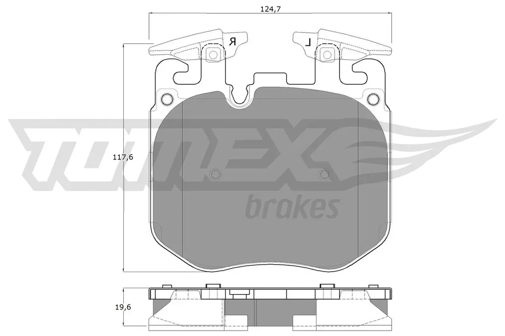 TX 18-50 TOMEX Brakes Комплект тормозных колодок, дисковый тормоз (фото 1)