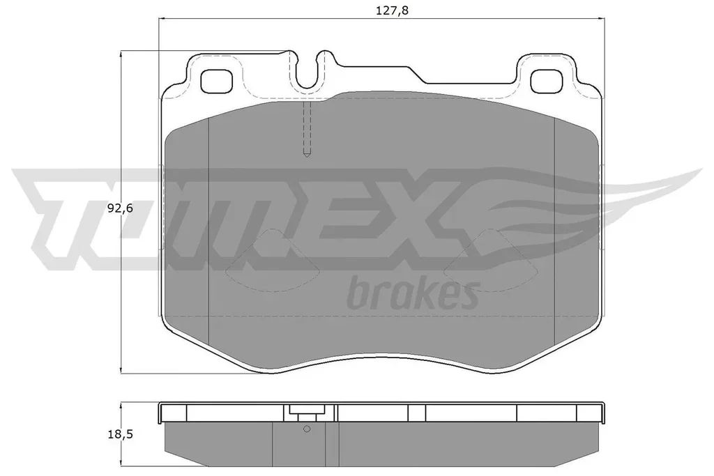 TX 18-52 TOMEX Brakes Комплект тормозных колодок, дисковый тормоз (фото 1)