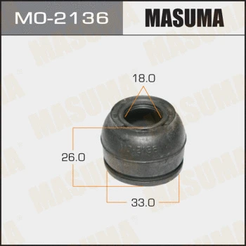 MO-2136 MASUMA Ремонтный комплект, несущие / направляющие шарниры (фото 1)