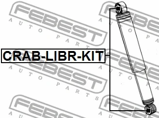 CRAB-LIBR-KIT FEBEST Монтажный комплект, амортизатор (фото 2)