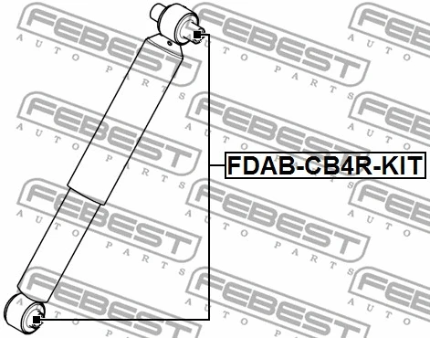 FDAB-CB4R-KIT FEBEST Монтажный комплект, амортизатор (фото 2)