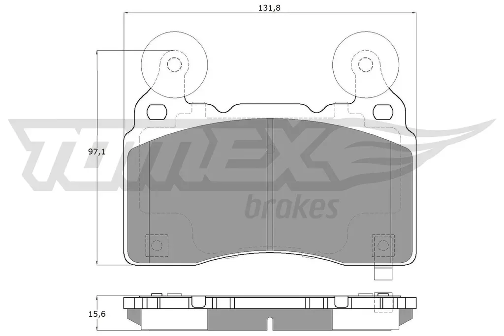 TX 18-89 TOMEX Brakes Комплект тормозных колодок, дисковый тормоз (фото 1)
