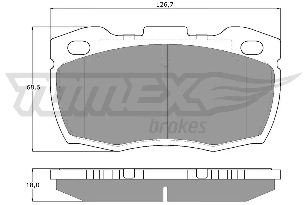 TX 19-23 TOMEX Brakes Комплект тормозных колодок, дисковый тормоз (фото 1)