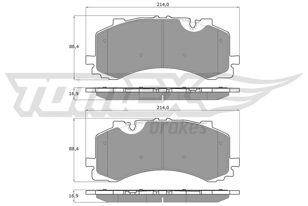 TX 19-41 TOMEX Brakes Комплект тормозных колодок, дисковый тормоз (фото 1)