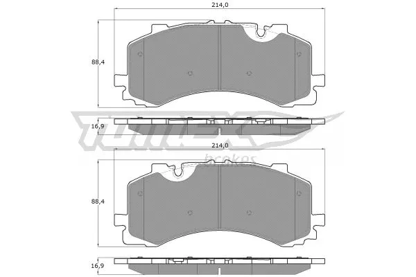 TX 19-41 TOMEX Brakes Комплект тормозных колодок, дисковый тормоз (фото 2)