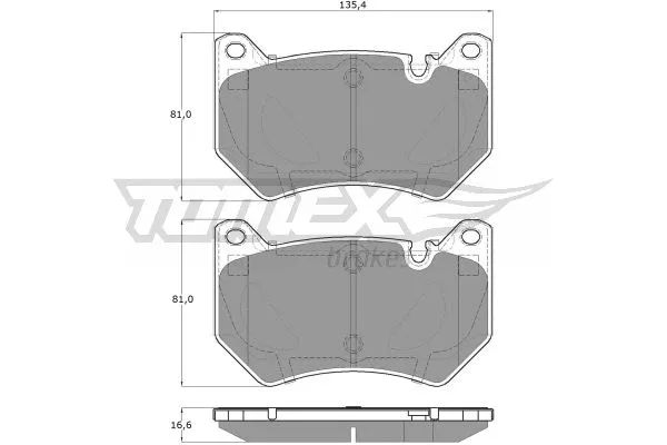 TX 19-43 TOMEX Brakes Комплект тормозных колодок, дисковый тормоз (фото 1)