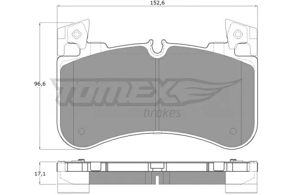 TX 19-53 TOMEX Brakes Комплект тормозных колодок, дисковый тормоз (фото 1)