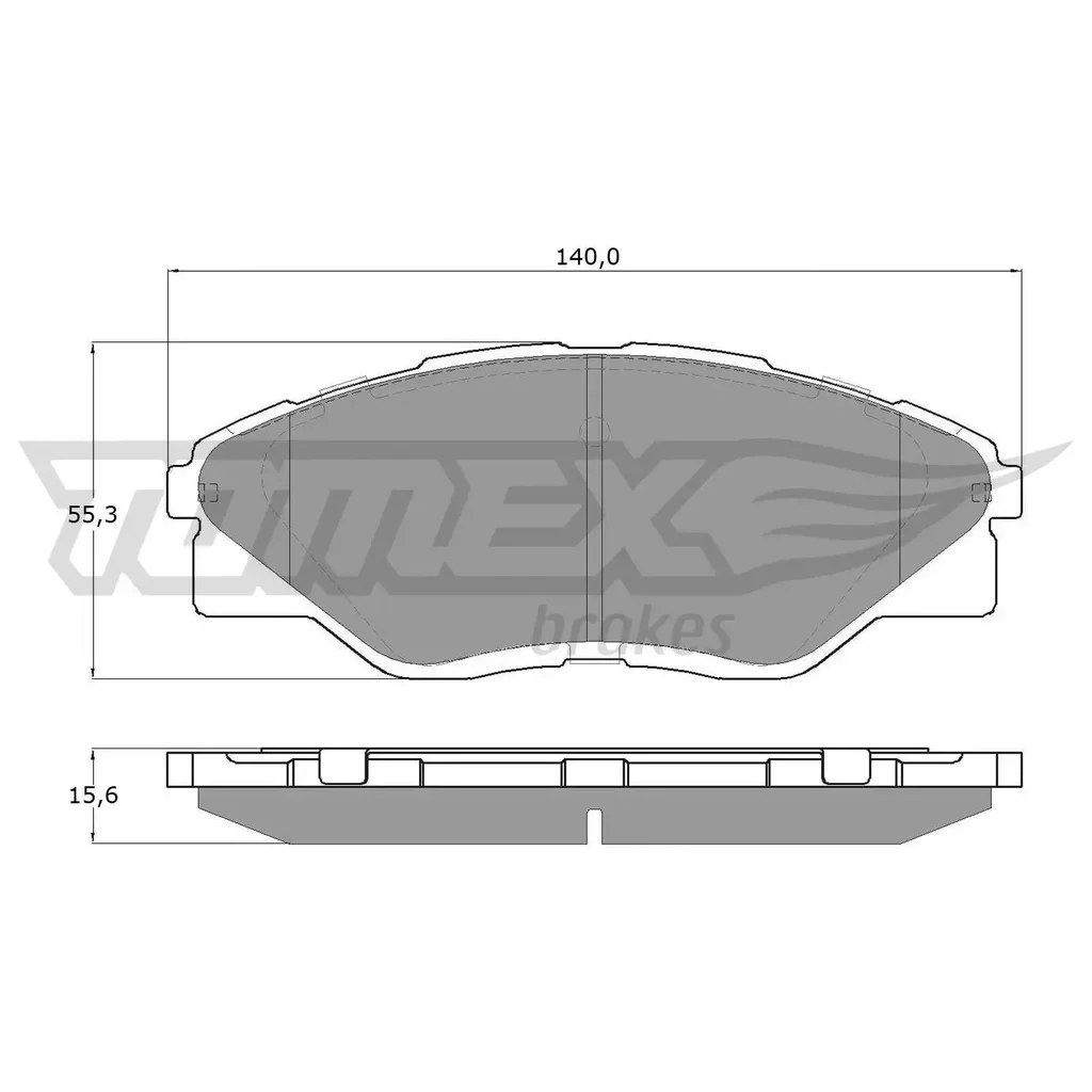 TX 19-72 TOMEX Brakes Комплект тормозных колодок, дисковый тормоз (фото 1)