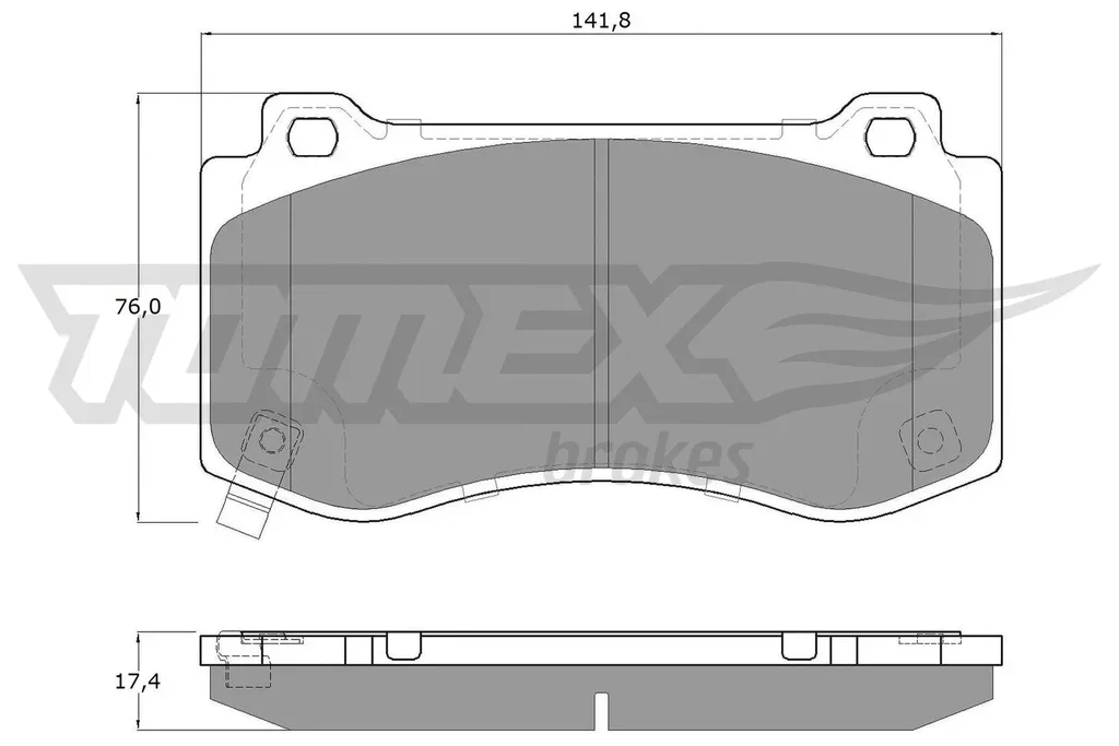 TX 19-95 TOMEX Brakes Комплект тормозных колодок, дисковый тормоз (фото 1)