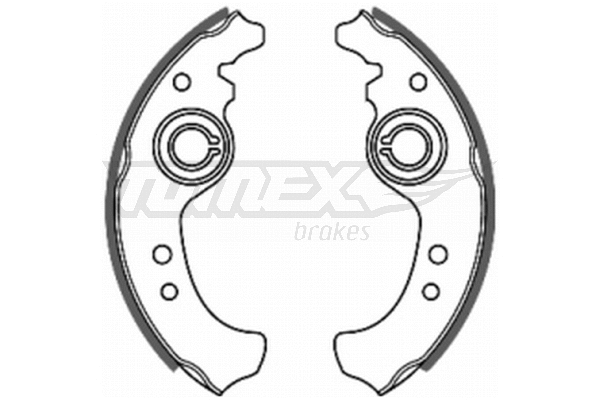 TX 20-01 TOMEX Brakes Комплект тормозных колодок (фото 1)