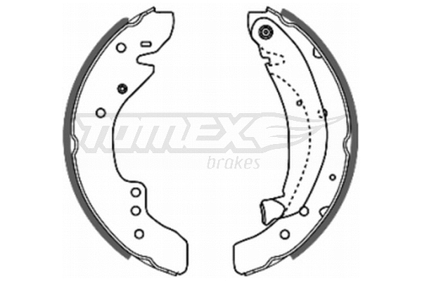 TX 20-29 TOMEX Brakes Комплект тормозных колодок (фото 1)