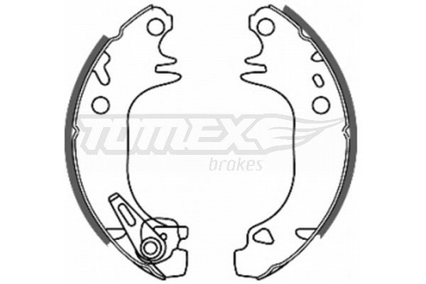 TX 20-44 TOMEX Brakes Комплект тормозных колодок (фото 1)