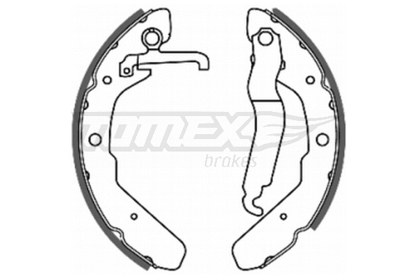 TX 20-48 TOMEX Brakes Комплект тормозных колодок (фото 1)