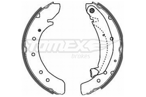 TX 20-50 TOMEX Brakes Комплект тормозных колодок (фото 1)