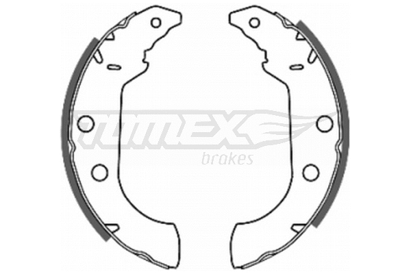 TX 20-67 TOMEX Brakes Комплект тормозных колодок (фото 1)